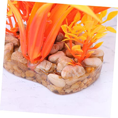 BESPORTBLE Artificial Aquarium Grass Plant Decor Lifelike Water Plant Ornament for Freshwater Saltwater Tanks Easy to Clean Look for Fish Safety