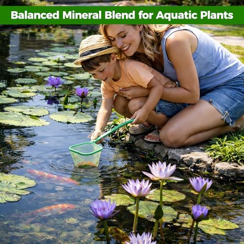 Aquatic Plant Soil for Water Lily & Lotus – Clay-Based, Nutrient-Rich Pond Plant Growing Medium, Multi-Mineral Blend, Ideal for Small Ponds & Water Gardens, Safe for Fish & Aquatic Life 2 LB
