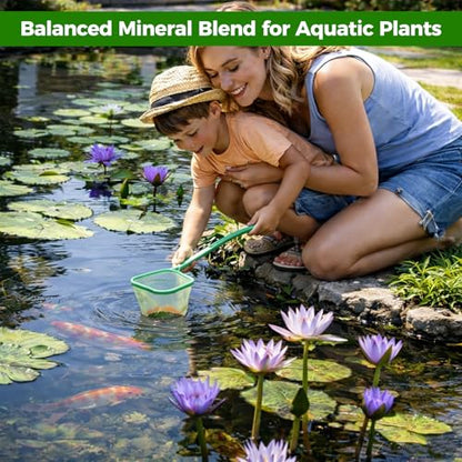 Aquatic Plant Soil for Water Lily & Lotus – Clay-Based, Nutrient-Rich Pond Plant Growing Medium, Multi-Mineral Blend, Ideal for Small Ponds & Water Gardens, Safe for Fish & Aquatic Life 2 LB