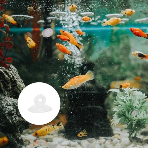 25pcs Aquarium Silicone Suction Cups Airline Tube Holder Clips Fish Tank Air Pump Accessories for Aquarium Tubing Fixing