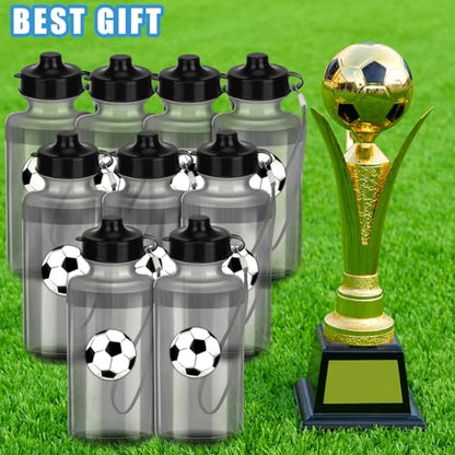 Zubebe 36 Pcs Sports Water Bottles Squeeze Bulk 21 oz | Reusable Plastic Water Bottles with Carry Strap, Back to School Supplies Summer Team Gifts for Students Travel Hiking Cycling - color: Clear Gray
