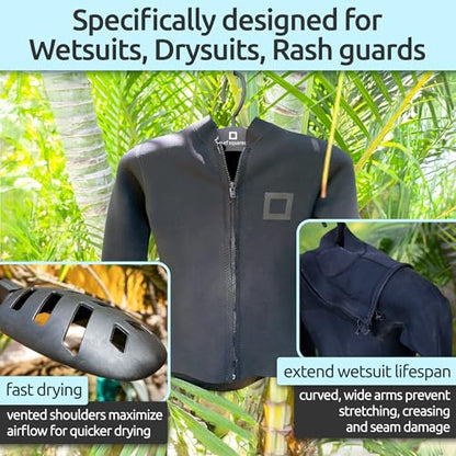 Wetsuit Hanger Drying - Foldable Vented Quick Dry Suit Hanger
