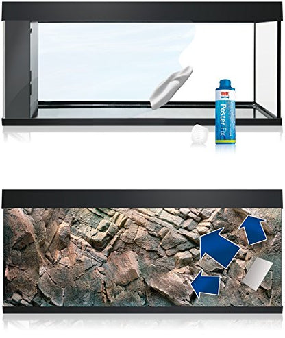 Juwel Background Poster 3 Decor for Aquarium 60 x 150 cm black/white Size XL