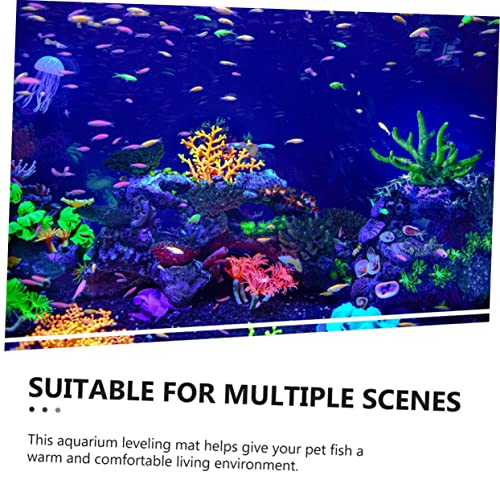 ORFOFE Shockproof Fish Tank Mat Non-Slip Insulated Aquarium Pad for Freshwater Tanks Thick for Leveling and Reducing Vibration Under Aquariums