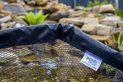PondH2o Heavy Duty Pond Net 16 Inch (40cm) Head Size with 9 Ft (3 Metre) Telescopic Pole Built to Last for All Water Garden Jobs, for Pond Professionals Koi Fish Catching or Debris Skimming Net