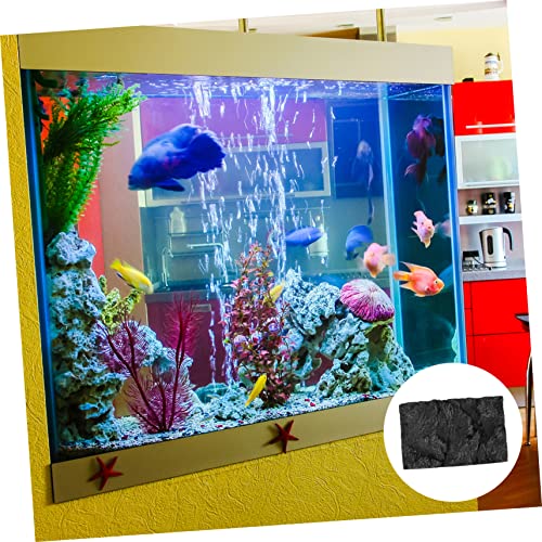 Didiseaon Fashion Aquarium Background Board 3D Aquarium Rocks for Fish Tank Decor Betta Fish Tank Background Plate