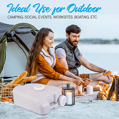 SereneLife 24L Compact Portable Water Tank - Non-toxic Water Container Reservoir W/Carry Handle - For Outdoor Social Events, Work Sites, Camping, Boating, Emergency Preparedness -SLCAWT20 - size: 24 L