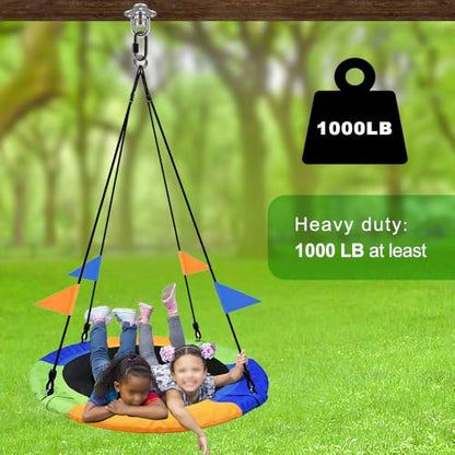 SELEWARE 1 Pack Tire Swing Swivel Hanger with Bearing Heavy Duty Swivel | 360 Degree Rotation Reduces Twisting, Smooth Swinging for Indoor Outdoor Tire and Saucer Swings - color: Bearing Swing Hanger, 1 Pack