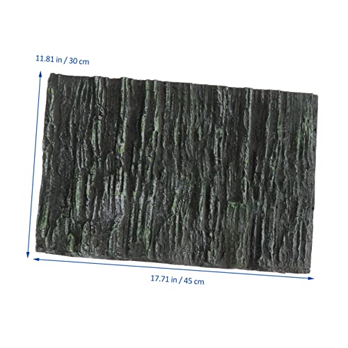 Happyyami 1pc Vertical Grain Aquarium Background Board Terrarium Backdrop for Reptile Tanks No Bad Smell Chic Decorative Landscape for Fish Tanks Living Room Decor