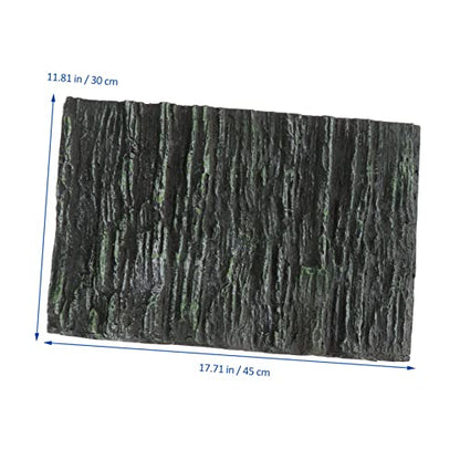 Happyyami 1pc Vertical Grain Aquarium Background Board Terrarium Backdrop for Reptile Tanks No Bad Smell Chic Decorative Landscape for Fish Tanks Living Room Decor