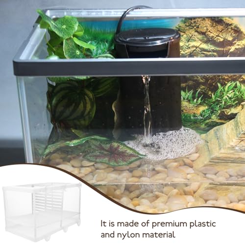 BESPORTBLE Fish Fry Hatching Boxes Aquarium Breeding Box Suction Cup Design Style