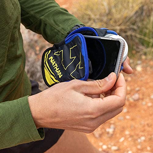 Nathan SpeedDraw Plus Insulated Handheld Water Bottle – Grip-Free Running Flask for Runners, Hiking, and Sports - color: BK/DU/LL