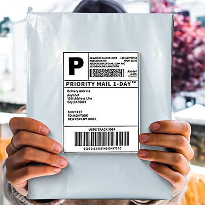 POLYSELLS 2000 pcs 10x13 Inches White x Silver Poly Mailers Shipping Envelopes, Strong Adhesive Sealing, Waterproof, and Tear-resistant Postal Mailing Bags for Clothing, Books, and Accessories - size: 10"x13" 2000 PCS