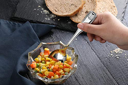 New Star Foodservice 58345 Shell Pattern, 18/0 Stainless Steel, Dinner/Dessert Spoon, 7.5-Inch, Set of 12 - size: Dinner/Dessert Spoon (7.5-Inch)