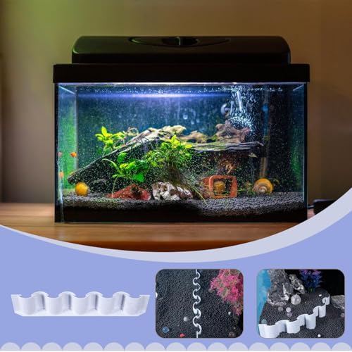 Aquarium Substrate Divider – Fish Tank Fence | Aquarium Accessories Decorative Board | Sand Water Grass Mud Separator | Planted Aquarium-Landscaping Panel for Fish Tank Isolation - style: A