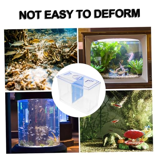 UPKOCH Guppy Breeding Box Fish Tank Isolation System Fish Nursery Pet Breeding Box Air Circulation