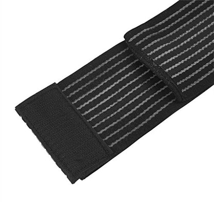 Elastic Ankle Support Bandage Breathable Ankle Brace Guard Sports Knee Elbow Wrist Calf Thigh Compression Wrap Ankle Exercise Wrap Strap for Running Riding Fitness - color: Black