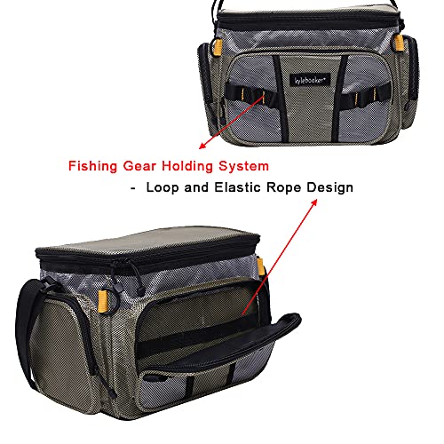 Fishing Tackle Bags Soft Side Fishing Tackle Box Storage Bag for Saltwater or Freshwater