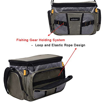 Fishing Tackle Bags Soft Side Fishing Tackle Box Storage Bag for Saltwater or Freshwater