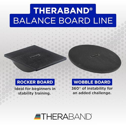 THERABAND Wobble Board, Round Balance Trainer, Core Strength, Non-Slip - style: Wobble Board