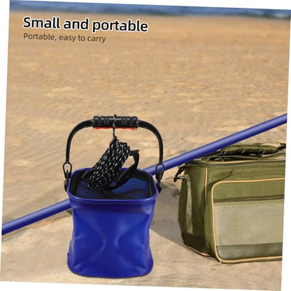 Mikikit Lightweight Eva Fishing Bucket Handle for Outdoor Camping Hiking and Live Fish Storage Portable Leak-resistant and Versatile Utility for Fishing and Travel