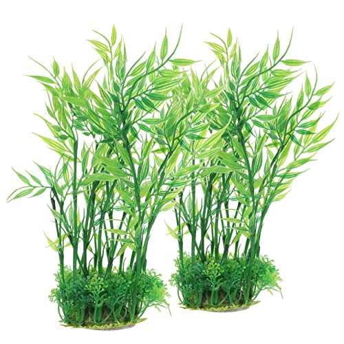 YARNOW Tall Aquarium Decor Fake Plants Natural Aquarium Decor for Desktop Realistic Fish Tank Ornaments