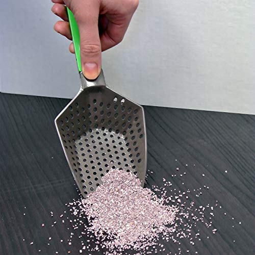 Easy to Clean Sifting Litter Scoop Shovel for Small Pets Or Reptile Terrarium Sand Waste,Green,9 inches - size: 9 inches