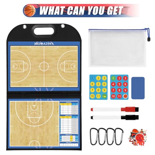 Magnetic Coaching Board Foldable Dugout Display with Carry Handle - style: Basketball