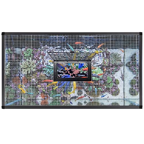 Innovative Marine Flip Feed Hinged Feeding Lid - Use with Mesh Screen Aquarium Lids Only