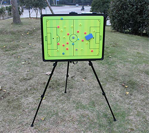FantasyDay Soccer Coaching Tactical Board, Portable Magnetic Football Coach Blackboard Futsal Tactics Strategy Board - Sport Gift Training Assistant Equipment KIt with Player Markers, Pen and Eraser