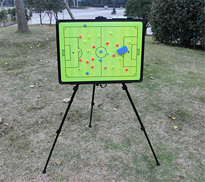 FantasyDay Soccer Coaching Tactical Board, Portable Magnetic Football Coach Blackboard Futsal Tactics Strategy Board - Sport Gift Training Assistant Equipment KIt with Player Markers, Pen and Eraser