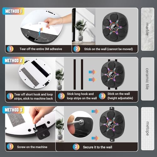 Music Boxing Machine for Adults & Kids, 9 Modes, 6 Speeds & 3 Sensitivity