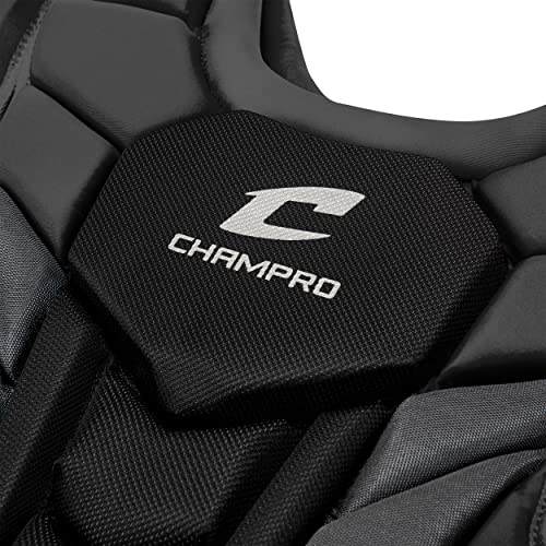 Champro Optimus Pro Plus Chest Protector - color: Black, size: Intermediate (15.5")
