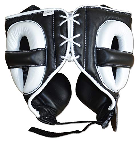 Ring to Cage 2.0 Japanese Style Leather Sparring Headgear - size: Large(22.5” to 24.5” Head circumference)