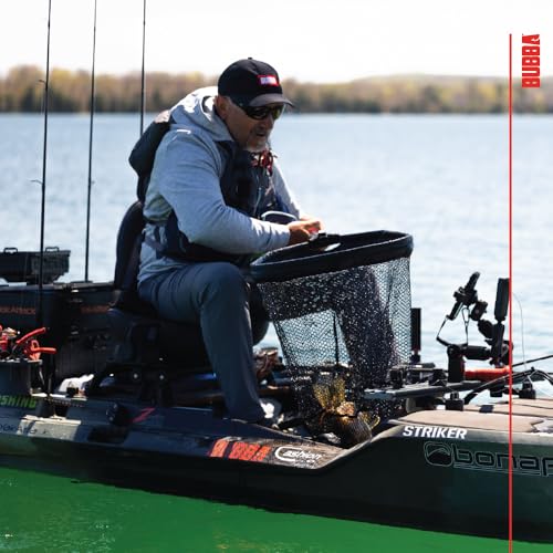 Bubba Telescoping Net with Non-Slip Grip, Collapsible, Adjustable, Durable Aluminum, Lightweight, for Fishing, Boating, and Outdoors - size: Large