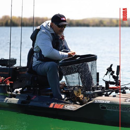 Bubba Telescoping Net with Non-Slip Grip, Collapsible, Adjustable, Durable Aluminum, Lightweight, for Fishing, Boating, and Outdoors - size: Large