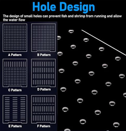 Acrylic Aquarium Divider with Suction Cups, 28x40cm Fish Isolation Grid for Breeding & Separating Sick Fish - Durable Isolation Board for Large Tanks