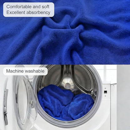 Car Seat Towel Cover, 2pcs Universal Front Seat Protector for Cars, SUVs and Trucks, Sweat Towel Car Seat Cover for Gym, Yoga, Swimming, Pets and Family Travel, Blue - color: Blue
