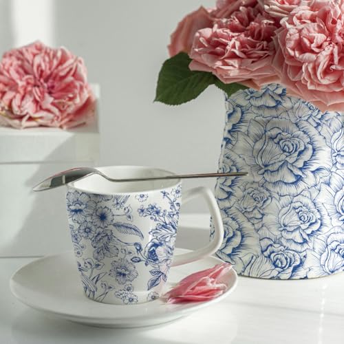 SUPERDANT 6PCS Flowers Leaf Underglaze Paper Transfer Paisley Transfer Papers for Clay Ceramic Porcelain Under Glaze Transfers for Pottery Enamel Decals Blue Underglaze Decal Handcrafted Gifts - style: Flower Pattern