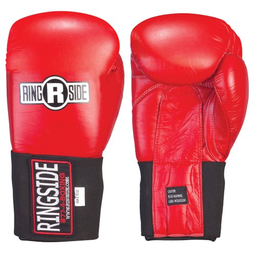 Ringside Competition-Like Safety Sparring Gloves Hook & Loop - color: Blue, size: 10-Ounce