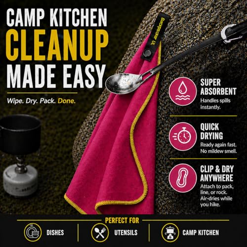 Backpacking Ultralight Quick Dry Microfiber Soft Fast Drying Hand and Face Towel Wash Cloth Camping Yoga Hiking Active Lifestyle Small (Magenta, Small) - color: Magenta, size: Small