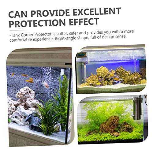 6pcs Soft Corner Guards for Fish Tank Edges -Collision Protectors for Pet Carriers Furniture Safety Right Angle Design Comfortable Touch