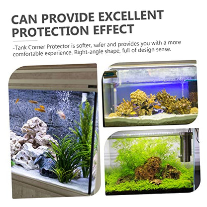 6pcs Soft Corner Guards for Fish Tank Edges -Collision Protectors for Pet Carriers Furniture Safety Right Angle Design Comfortable Touch