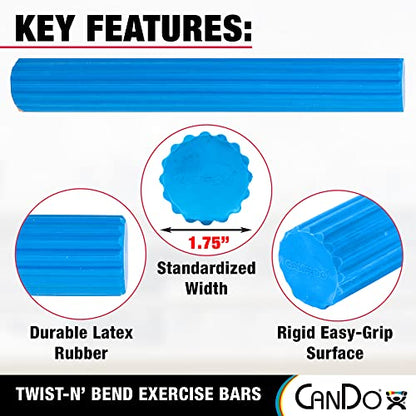 CanDo 10-1514 Twist-n' Bend Flexible Resistance Bar, Firm - style: Firm