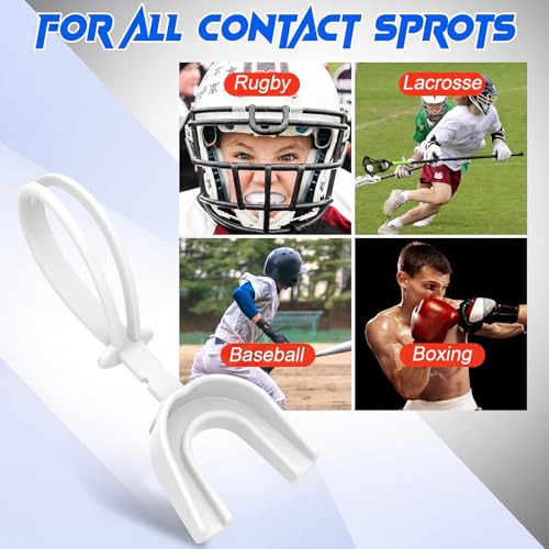 Kanayu 30 Strapped Mouth Guard Without Boil Mouthguard - color: White, size: Youth