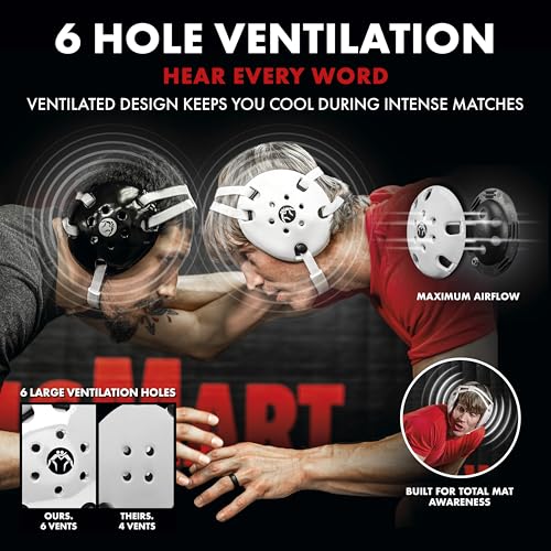 WrestlingMart Throwback Adult Wrestling Headgear for Men & Women - color: Navy