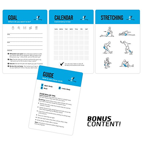 Foam Roller Workout Cards, Instructional Fitness Deck for Women & Men, Beginner Fitness Guide to Training Exercises at Home or Gym - style: Foam Roller