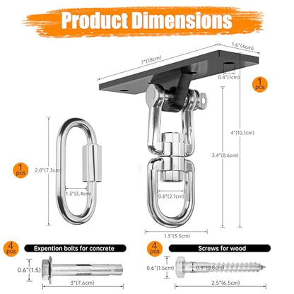 Heavy Bag & Punching Bag Hanger, Wall, Ceiling, Beam Mount Options - color: Ceiling - Flat Bracket