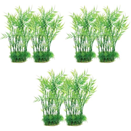 BESPORTBLE 6pcs Decorative Fake Plant for Fish Tank Aquarium Decor for Fish Tank Accessory for Desktop Decoration for