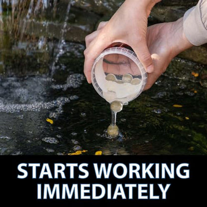 CrystalClear SludgeShock, Outdoor Fish Ponds & Water Garden Sludge Control, Backyard Koi Pond Beneficial Microbe Balls, Enzyme Muck Reducer Treatment